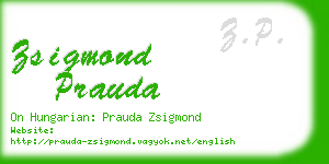 zsigmond prauda business card